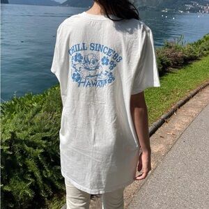 NEW Oversized Brandy Melville John Galt Chill Since ‘93 Hawaii T-Shirt
